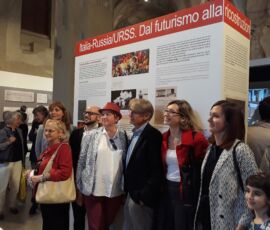 I curatori all'inaugurazione della mostra