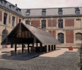 Petite Ecole, installazione di Hilary Sample e Micheal Meredith nel cortile della Petite êcurie (© Filippo Fiandanese)