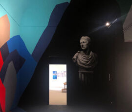 Il murale di Salto Ligama a Palazzo Cafisi (©Lucia Pierro e Marco Scarpinato)