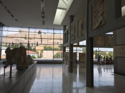 La sala del Partenone, con i fregi collocati in una composizione analoga per dimensioni a quella originale (foto Michele Roda)