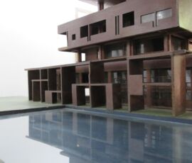 Il Palazzo del governatore, modello realizzato a Chandigarh (© Luca Bullaro, Universidad Nacional de Colombia)
