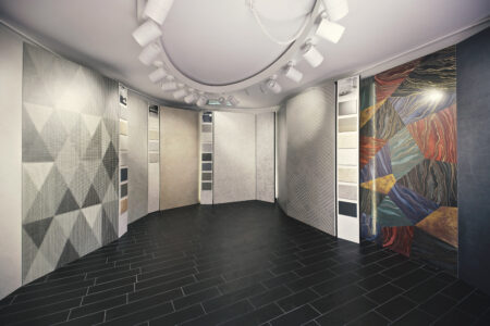 Gli allestimenti del Creative Centre Casalgrande Padana