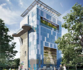 Rendering Haus des Meeres lato est AnsichtOst
