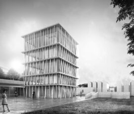 Rendering del progetto vincitore (©Staab Architekten)