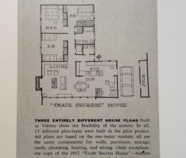 Esempi di progetti dalla mostra "Cold war and architecture" all'Architekturzentrum (© Flavia Foradini)