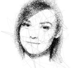 Ritratto a mano libera realizzato dall'intelligenza artificiale
