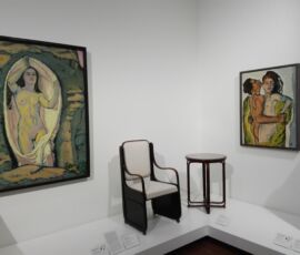 Oggetti d'arredo e quadri esposti in "Vienna attorno al 1900. La nascita del Modernismo", Leopold Museum, ©Flavia Foradini