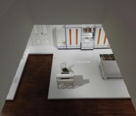 La struttura del Leopold Museum, progettato da Ortner&Ortner, permette un'integrazione con il contenuto dell'esposizione, ©Flavia Foradini