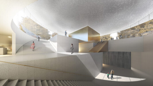 "Atlas", vista interna (© JKMM Architects)