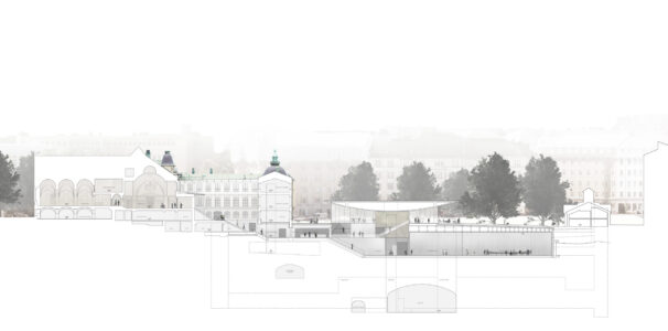 "Atlas", sezione (© JKMM Architects)