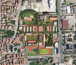 Studio Dogma, planimetria del progetto vincitore del concorso per la Caserma Sani a Bologna (2017)