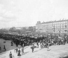 Israels Plads, Copenaghen, Piazza del mercato 1889–1954