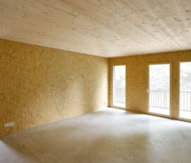 Vista dell'interno durante il cantiere, Hoffnungshaus Rohrackerweg (©andOFFICE)