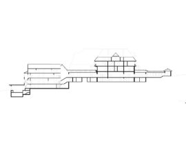 Sezione del Sanatorium Dr. Barner progettato da Albin Müller e restaurato da David Chipperfield, Braunlage/Harz, Germania, 2007–2017, (©David Chipperfield Architects Ltd)