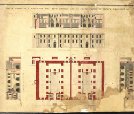 Il blocco de Rohan del XVIII secolo. Disegno della National Library of Malta