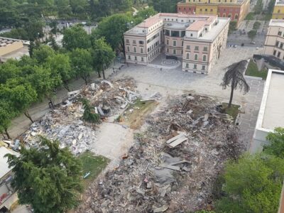 L'area dopo la demolizione (fonte: exit.al)