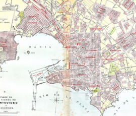 Mappa di Montevideo del 1905