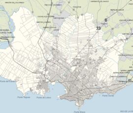 Mappa di Montevideo del 2010