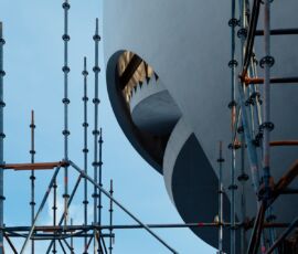Techne Sphere, cantiere, esterno (© Margret Hoppe)