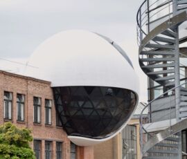 Techne Sphere, progetto finito. Dettaglio esterno sulla Niemeyer Straße (© Daniela Völkel)