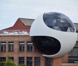 Techne Sphere, progetto finito. Vista d'insieme esterno (© Daniela Völkel)
