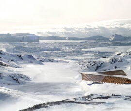 Il progetto dell'Icefjord Center, Ilulissat, Groenlandia, 2021 (©Dorte Mandrup A/S)