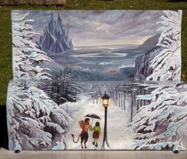 “Lion The Witch And The Wardrobe Book Bench”, Londra