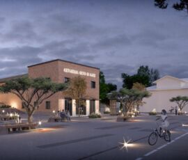 Studio CH+, rendering del progetto per l’ecomuseo “Metaurilia Orto di Mare”