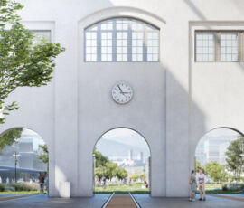 Interni della "cattedrale" secondo il progetto Porta del Ticino-Urban Living Lab (© sa_partners, Tamassociati e Franco Giorgetta)