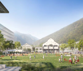 Il parco urbano del progetto Porta del Ticino-Urban Living Lab (© sa_partners, Tamassociati e Franco Giorgetta)