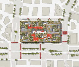 Nuovo Mercato San Giovanni di Dio, pianta delle coperture