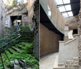 Concamerazioni 6 e 7 al Mausoleo di Augusto prima dei restauri