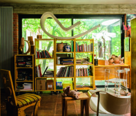 Interno della casa-studio, ph. Joseph Nemeth 2017