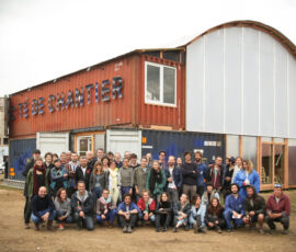 Cité de chantier del progetto grande halle Colombelles a Caen