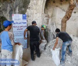 Una delle attività dell’UNDP a Maaloula (Damasco)