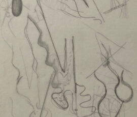 Disegno di studio per il cimitero d'Igualada (Courtesy Fundació Enric Miralles)