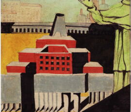 Architettura con santo. Composizione architettonica con figura umana, 1972 (© Eredi Aldo Rossi)