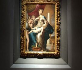 La Madonna dal collo lungo di Parmigianino con la nuova protezione