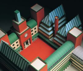 Progetto per un nuovo stabile amministrativo per la UBS, Lugano, Svizzera 1990 (Aldo Rossi con M. Scheurer, © Eredi Aldo Rossi)
Modello, s.d.