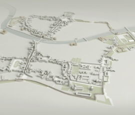 Il masterplan per il centro urbano di David Chipperfield (©Studio Chipperfield)