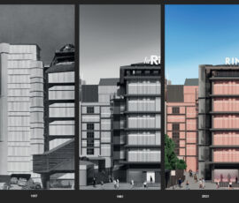 Progetto 1957, stato attuale secondo realizzazione 1961, proposta di progetto di studio 2050+ (© studio 2050+)