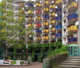 Complesso residenziale Seeberg-Nord nel quartiere di Chorweiler a Colonia (1966-74, foto Dorothea Heiermann)