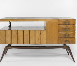 Mobile dell'arredo di Casa Albonico, Carlo Mollino (1944, © Triennale Milano - foto Gianluca Di Ioia)