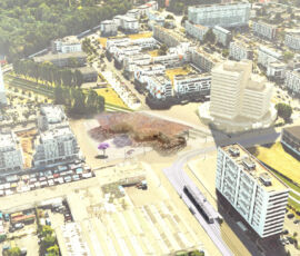 Miralles Tagliabue / Bordas + Peiro, stazione di Clichy - Montfermeil (© Société du Grand Paris)