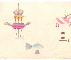 Margarethe Reinold, Bozzetti per giocattoli (1924/25, © MAK)