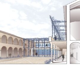 Progetto per il monastero di San Domenico, render