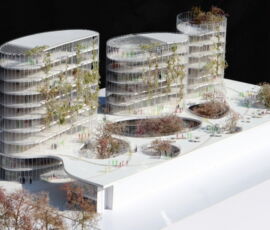 MCArchitects, nuovo rettorato Università Roma Tre, plastico