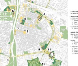 “Parma città d’oro”: stralcio parziale dello schema di struttura territoriale