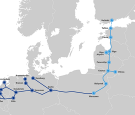 Le connessioni di Rail Baltica con il network europeo