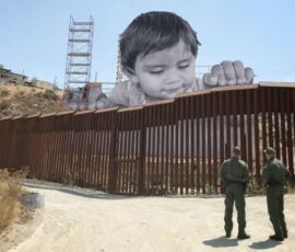 Kikito and the border patrol, Tecate, di JR